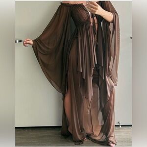 Laina Rauma fairy dress brown mesh - Dress only, pants not included